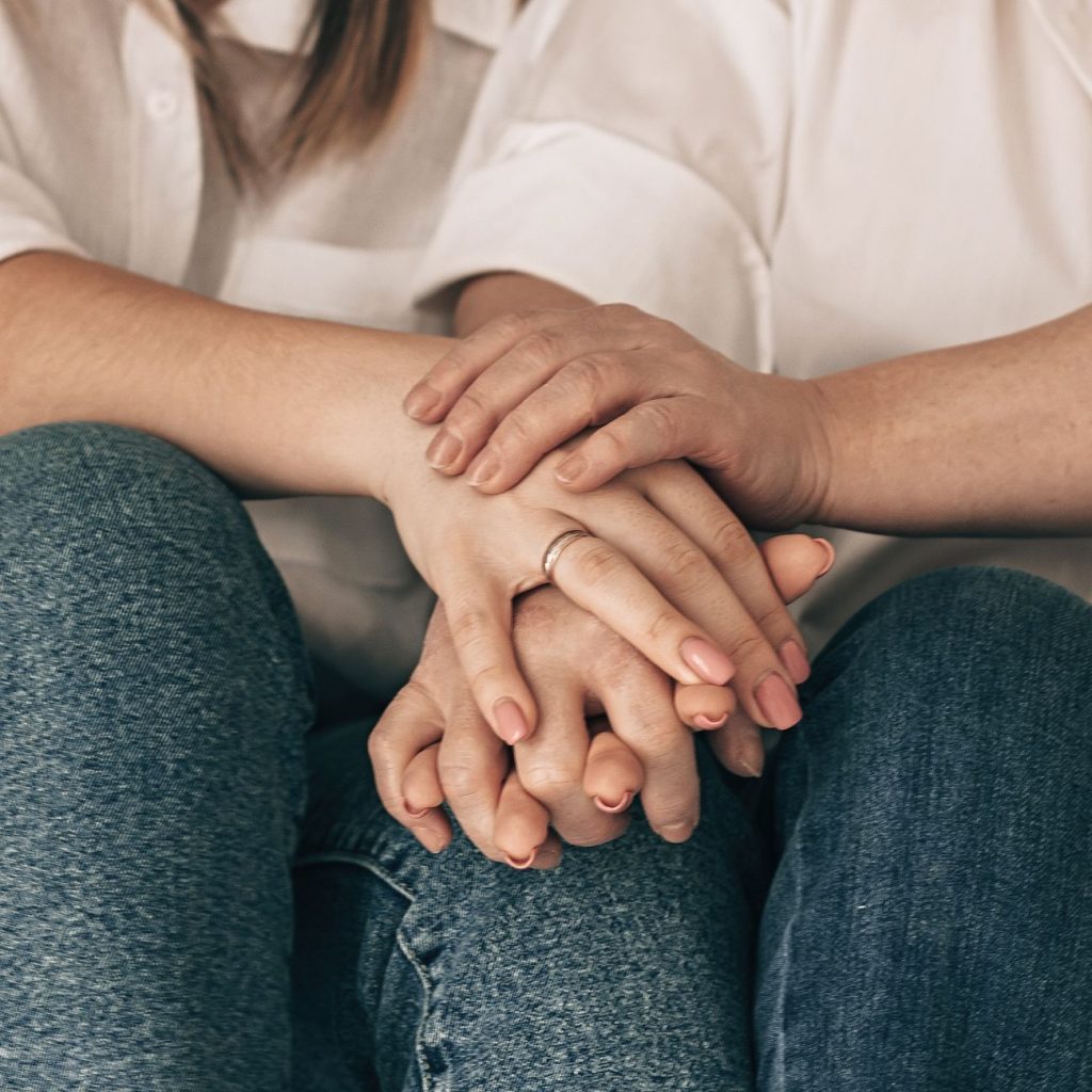 Couple enlacé