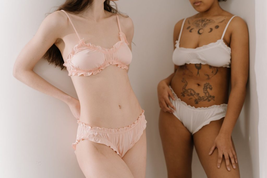 Femme en lingerie
