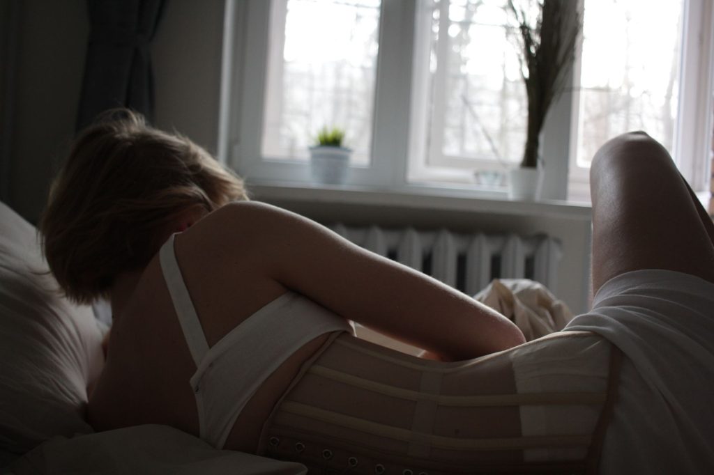 Femme en lingerie